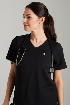Bluza medyczna damska - Merit - Onyx black