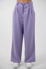 Spodnie medyczne damskie z szeroką nogawką - Lucy - Lilac dream - KangooSoft