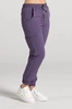 Spodnie medyczne joggery damskie - Merit - Midnight purple - KangooSoft Premium