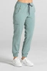 Spodnie medyczne joggery damskie - Merit - Wild sage - KangooSoft Premium