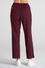 Spodnie medyczne proste damskie - Merit - Cranberry - KangooSoft Premium