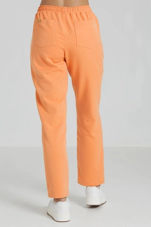 Spodnie medyczne proste damskie - Merit - Tangerine