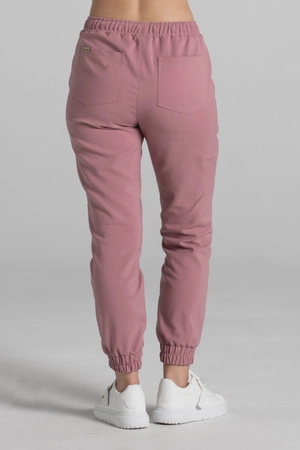 Spodnie medyczne joggery damskie - Merit - Shy pink - KangooNature