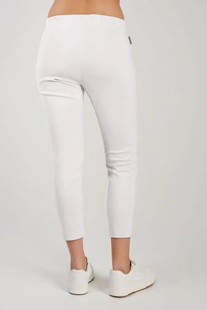 Spodnie medyczne przylegające damskie - KangooNature - Pearl white