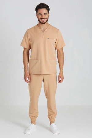 Spodnie medyczne joggery męskie - Sokrates - Baltic sand