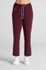 Spodnie medyczne proste damskie - Merit - Cranberry - KangooSoft Premium