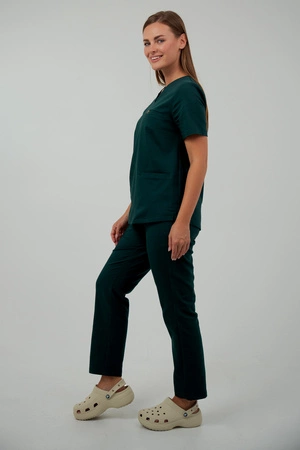 Bluza medyczna damska - Virginia - Bush green - KangooNature