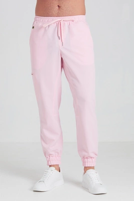 Spodnie medyczne joggery męskie - Sokrates - Bubble gum