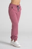 Spodnie medyczne joggery damskie - Merit - Dusty pink - KangooSoft Premium