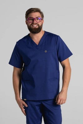 Bluza medyczna męska - Sokrates - Astro blue - KangooNature