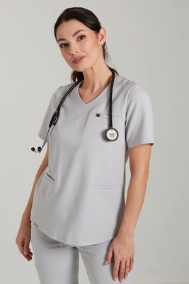 Bluza medyczna damska - Merit - Silver grey