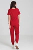 Spodnie medyczne joggery damskie - Merit - Poppy red