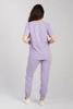 Spodnie medyczne joggery damskie - Merit - Lilac dream