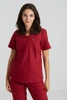 Bluza medyczna damska - Merit - Classic burgundy - KangooNature