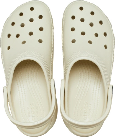 Crocs Womens Classic Platform Clog - Bone