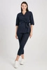 Tunika medyczna damska - rękaw 3/4 - KangooNature - Cansas navy