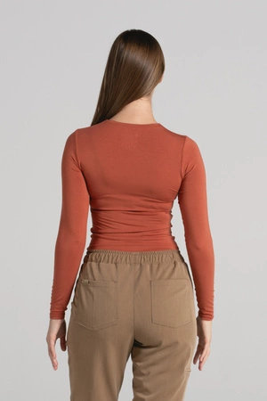 Longsleeve medyczny damski - Great pumpkin - Bamboo collection