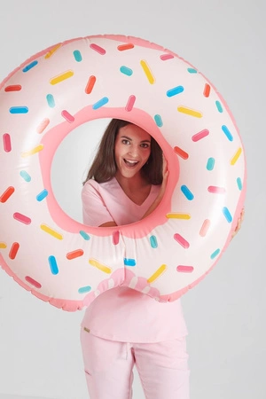 Bluza medyczna damska - Merit - Bubble gum