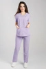 Spodnie medyczne proste damskie - Merit - Lilac dream