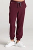 Spodnie medyczne joggery męskie - Sokrates - Cranberry - KangooSoft Premium