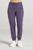 Spodnie medyczne joggery damskie - Merit - Midnight purple - KangooSoft Premium