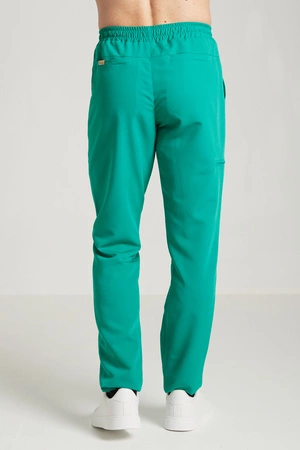 Spodnie medyczne proste męskie - Sokrates - Medical green