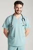Bluza medyczna męska - Sokrates - Sky blue