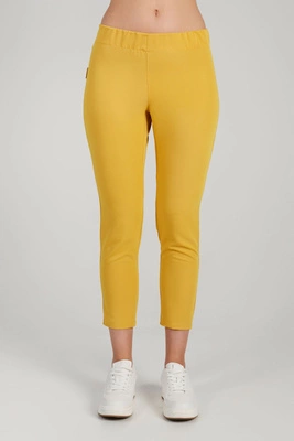 Spodnie medyczne przylegające damskie - Golden hour