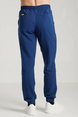 Spodnie medyczne joggery męskie - Sokrates - Dark denim