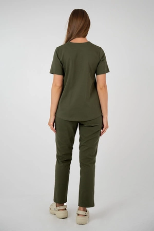 Bluza medyczna damska - Virginia - Military green - KangooNature
