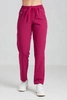Spodnie medyczne proste damskie - Merit - Viva magenta