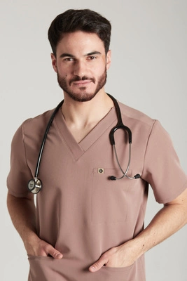 Bluza medyczna męska - Sokrates - Mocha