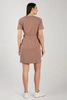 Sukienka medyczna damska - Mocha