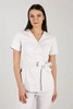 Tunika medyczna damska premium KangooNature - Pearl white