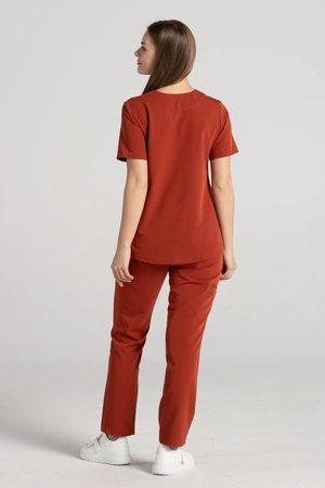 Spodnie medyczne proste damskie - Merit - Amber