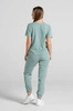 Krótka bluza medyczna damska Florence - Wild sage - KangooSoft Premium