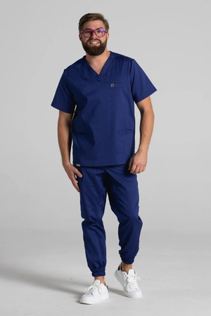 Bluza medyczna męska - Sokrates - Astro blue - KangooNature