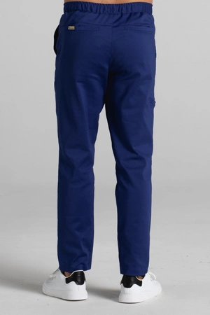 Spodnie medyczne proste męskie - Sokrates - Astro blue - KangooNature