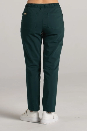 Spodnie medyczne proste damskie - Merit - Bush green - KangooNature