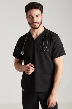 Bluza medyczna męska - Sokrates - Onyx black