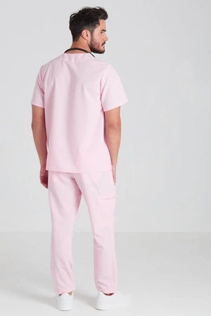 Spodnie medyczne proste męskie - Sokrates - Bubble gum