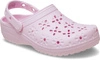 Crocs Classic Floral Cut-Out Clog - Pink milk