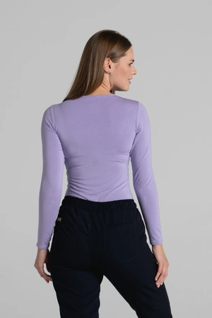 Longsleeve medyczny damski - Cute lily - Bamboo collection