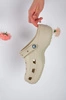 Crocs Womens Classic Platform Clog - Bone