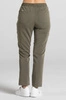Spodnie medyczne proste damskie - Merit - Olive melange - KangooSoft Premium