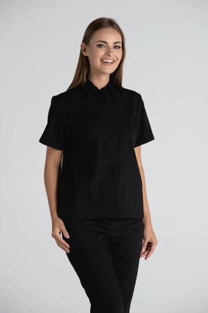 Elegancka koszula medyczna damska Rebecca - Ink black - Kangoomed by Emily