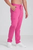 Spodnie medyczne proste męskie - Sokrates - Hot pink