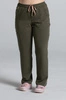 Spodnie medyczne proste damskie - Merit - Tuscan moss - KangooSoft Premium