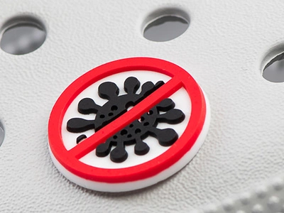 Crocs charm - No virus zone
