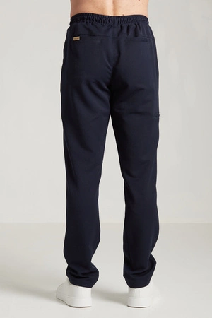 Spodnie medyczne proste męskie - Sokrates - Dark navy